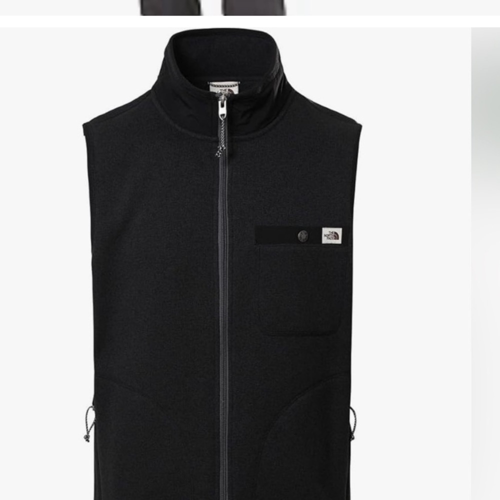 NEW Men's The North Face Gordon Lyons Vest medium in Heathered Black warm fleece - Picture 5 of 10